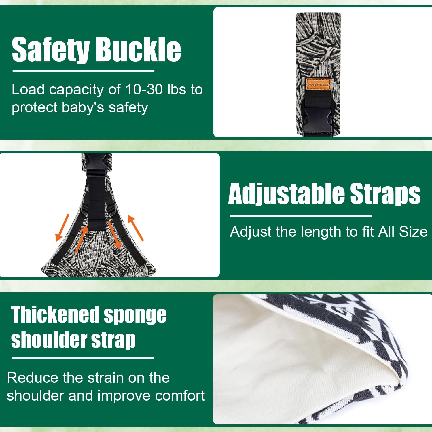zgrdhw baby sling features soft breathable fabric to keep baby cool