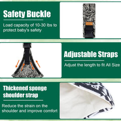 zgrdhw baby sling features soft breathable fabric to keep baby cool