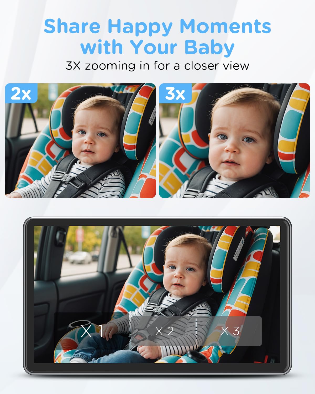 ZGZUXO 3x zoom camera lets you focus on infant movements