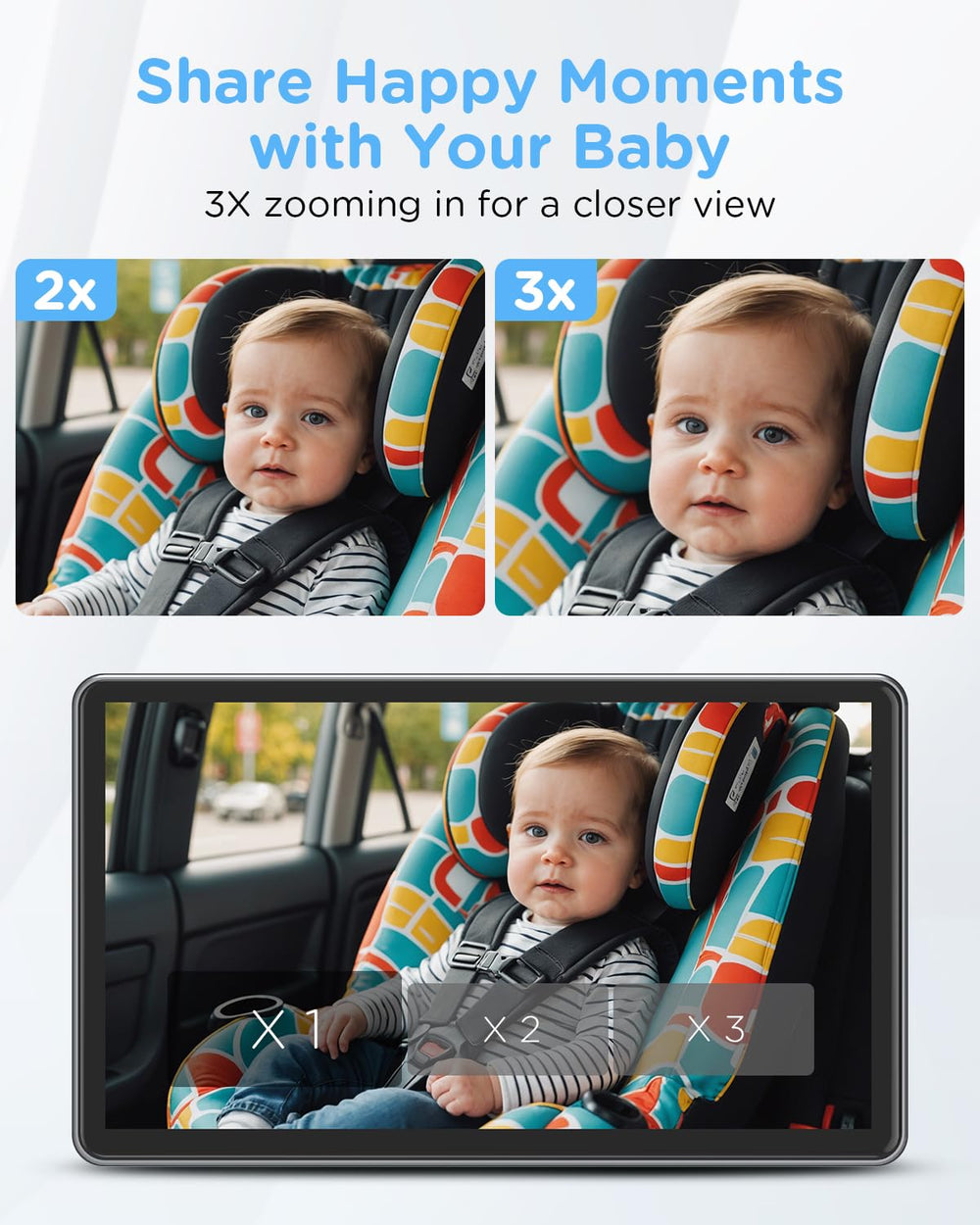 ZGZUXO 3x zoom camera lets you focus on infant movements