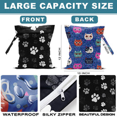 ZHAMEN wet bag with handle showcases 6 inch strap for easy carrying