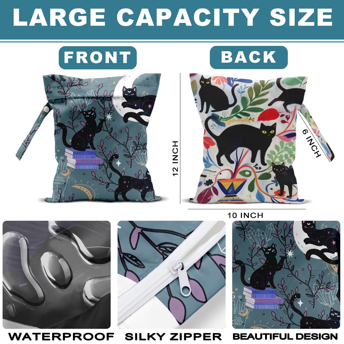 ZHAMEN wet bag with handle clip for easy carrying