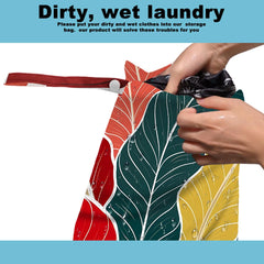 ZHAMEN wet bag waterproof fabric texture, durable reusable travel companion