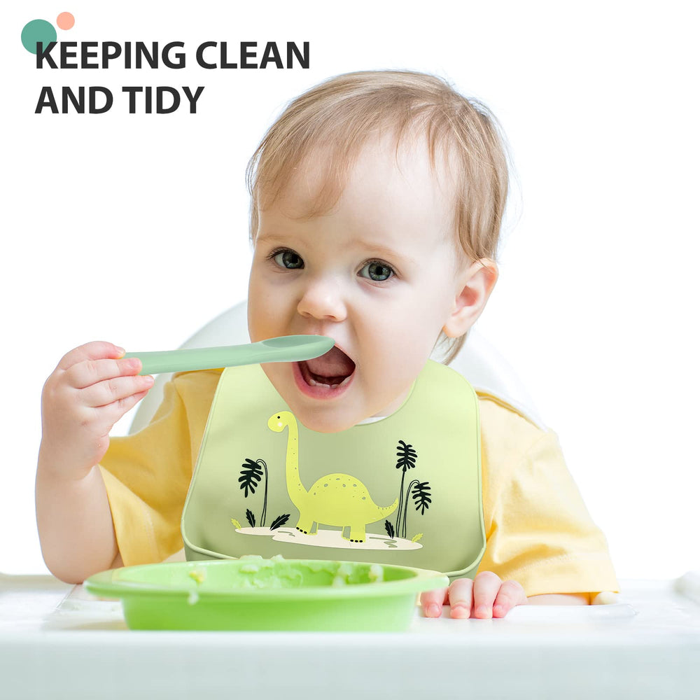 Zhanmai vivid style bibs showcase colorful designs for engaging meals