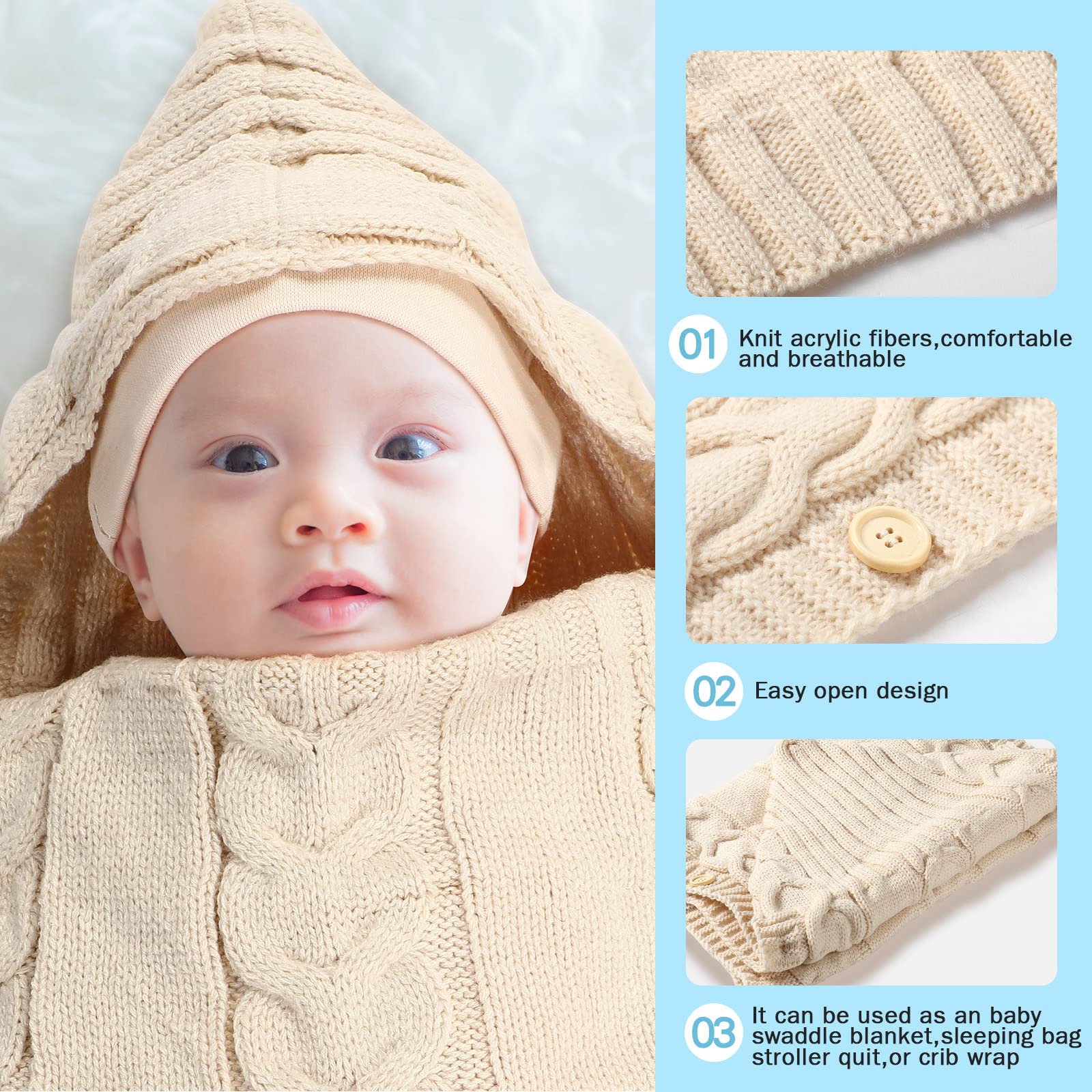 Zhanmai winter stroller wrap double-breasted buttons ready for quick changes