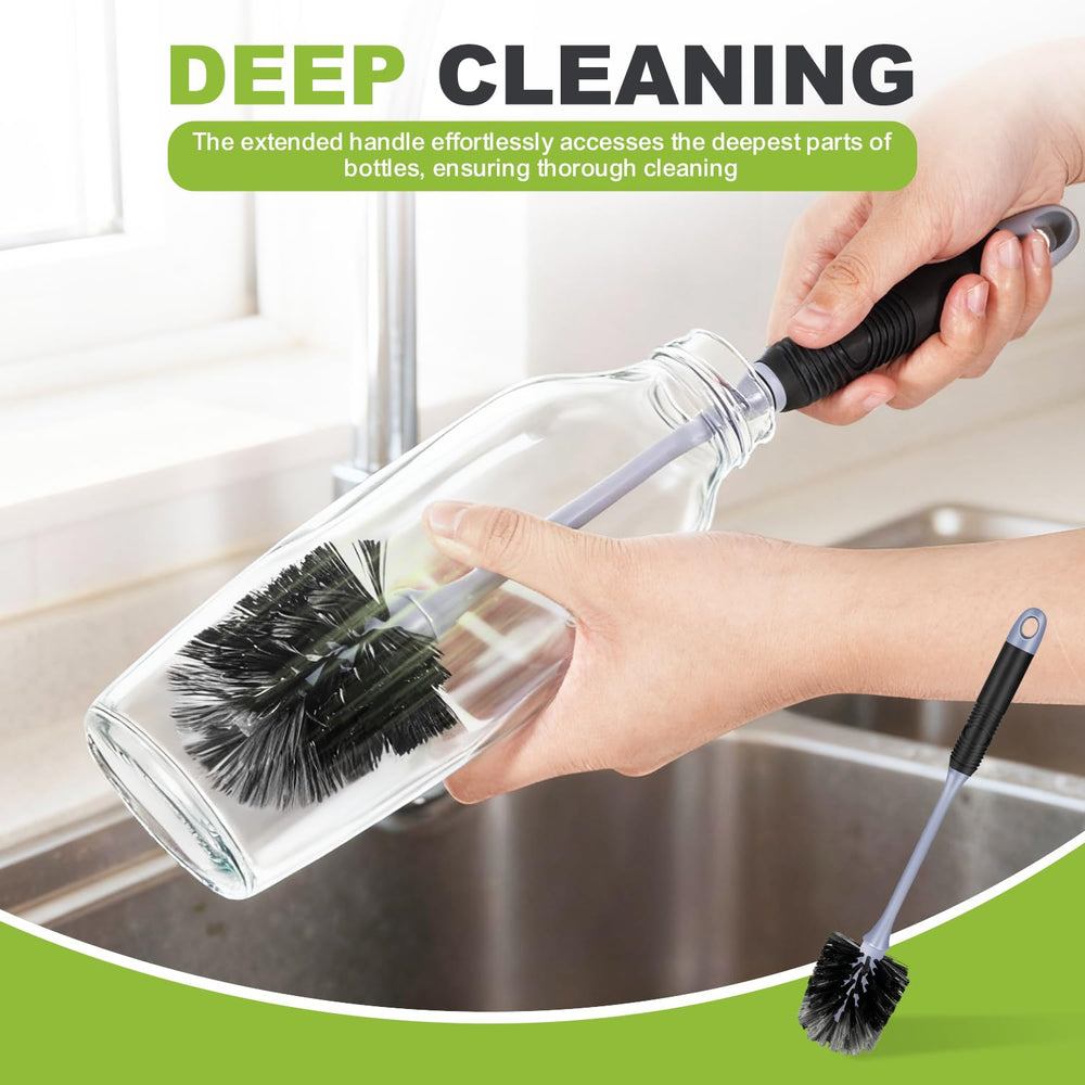 ZHAYAO brush with TPR grip for secure use when wet