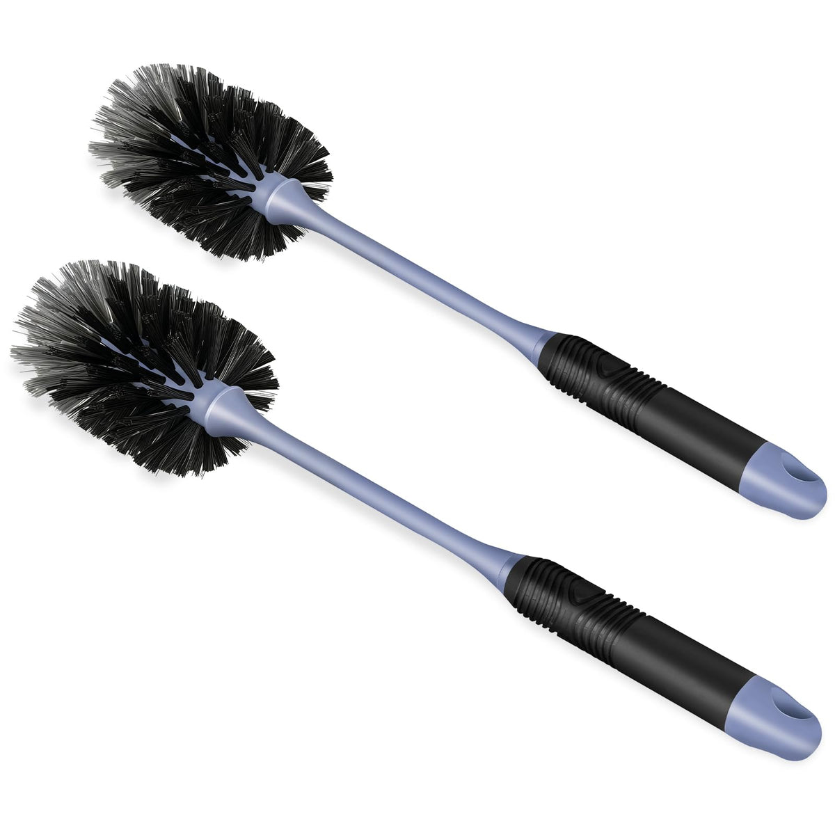 ZHAYAO long handle bottle brush closeup shows ergonomic grip for thorough cleaning
