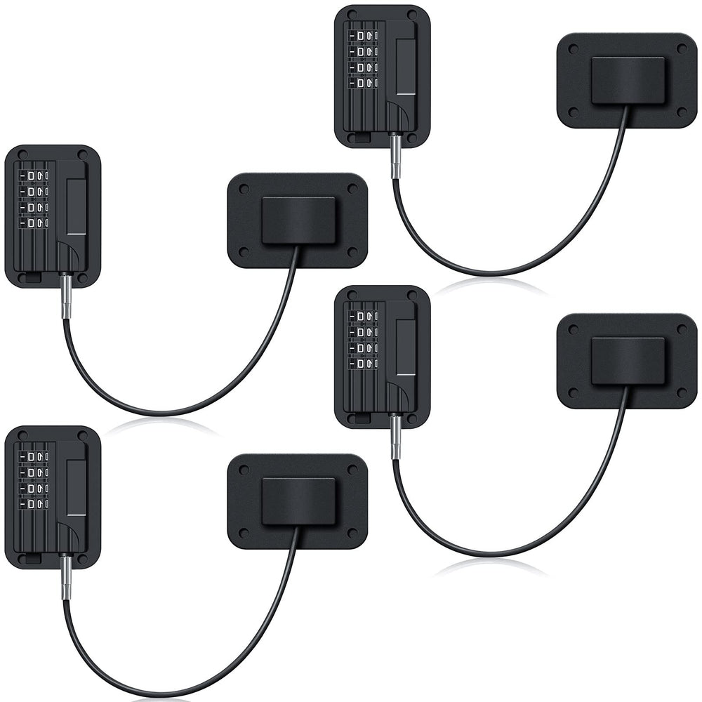 Zhengmy refrigerator locks front view showing four-digit code for safe storage
