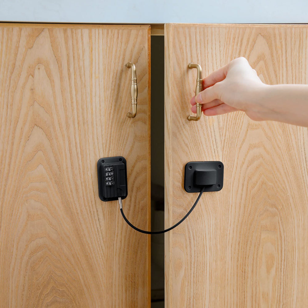 Zhengmy locks applied on cabinets and drawers offering child safety and privacy