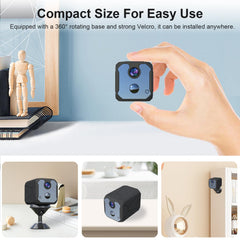 ZHENHAN 1440P mini camera night vision setup for clear low-light monitoring