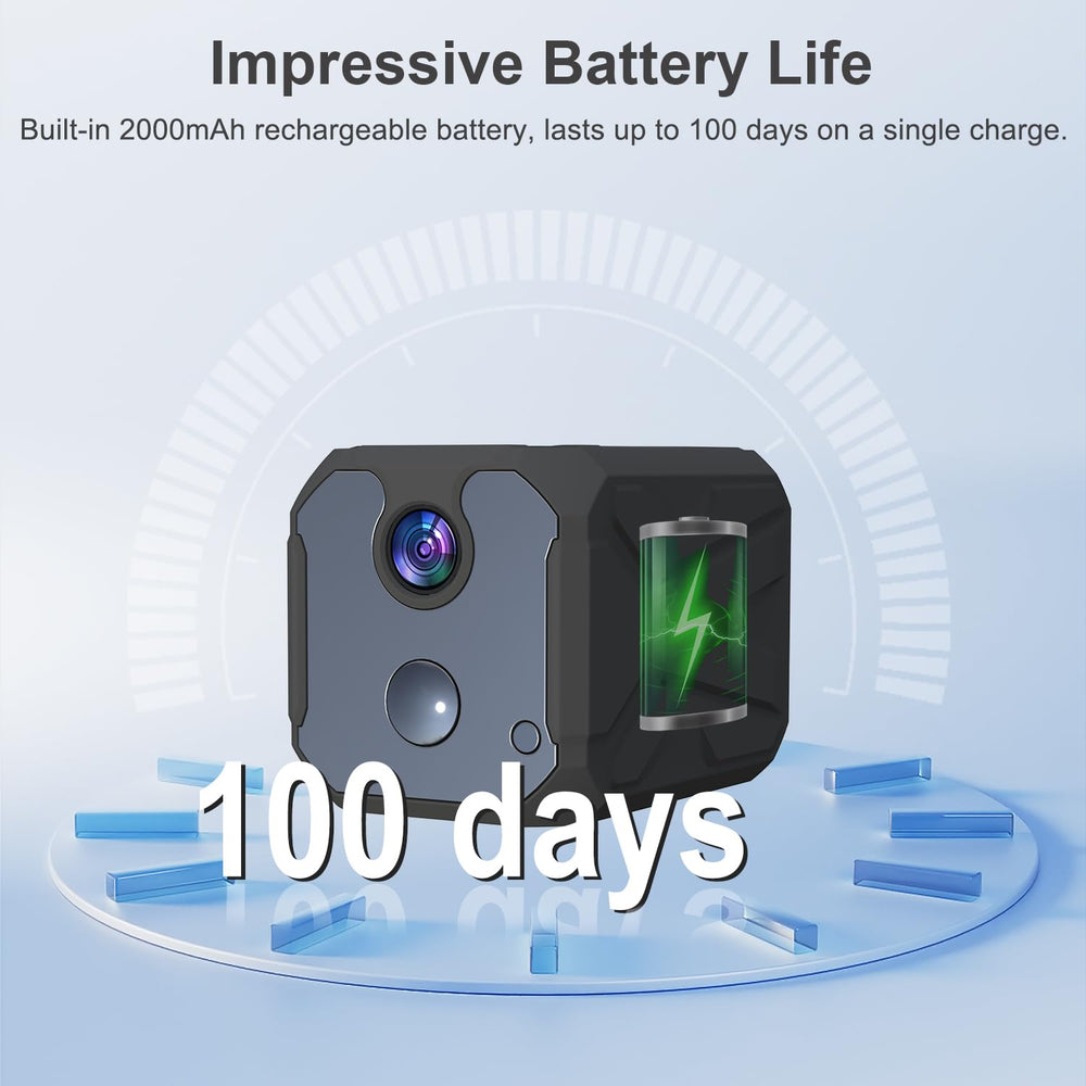 ZHENHAN 1440P mini camera SD storage with loop recording