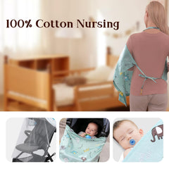ZHIYUEJING nursing cover features adjustable support ring.