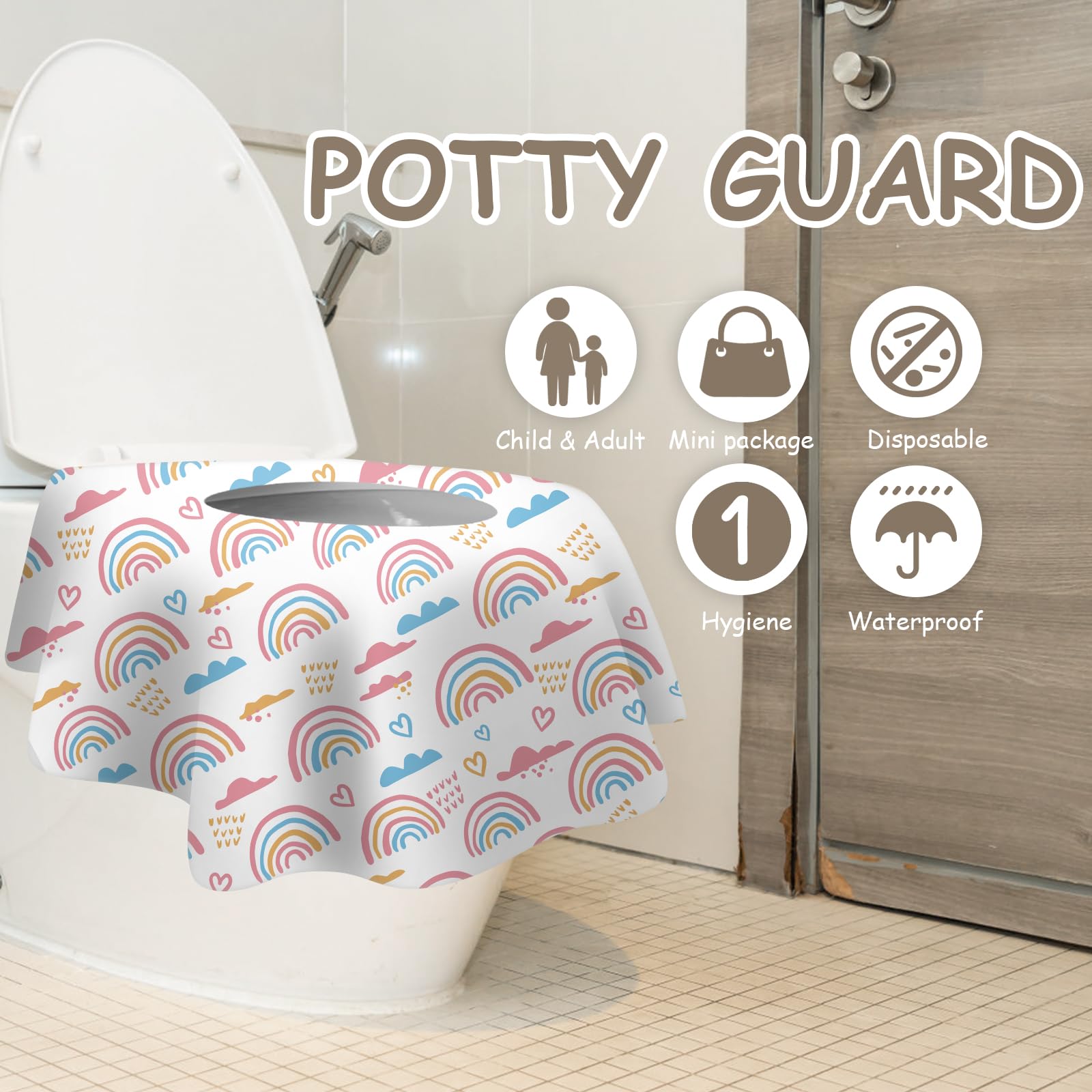 ZHOMA self-adhesive stickers keep the cover secure on varied toilet seats.
