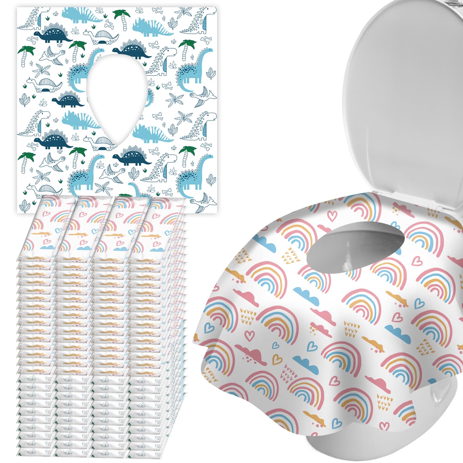 ZHOMA XL coverage toilet seat covers in package for travel