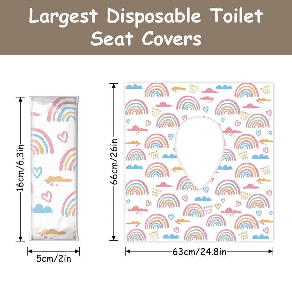 ZHOMA XL 26x26 toilet seat cover provides full-coverage hygiene for public restrooms.