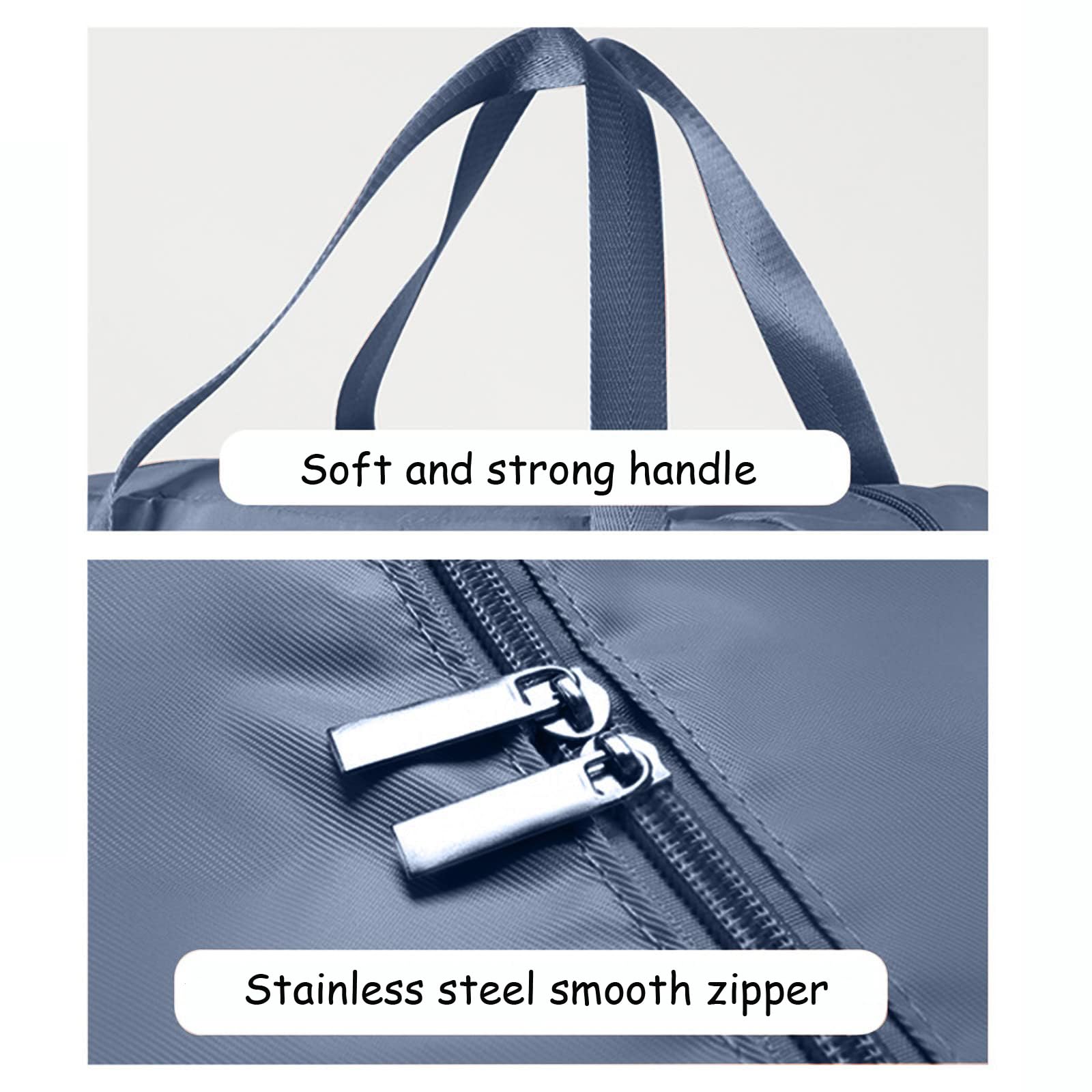 zhtangrui backless booster seat travel bag blue luggage-handle-hang supports easy docking on trolleys