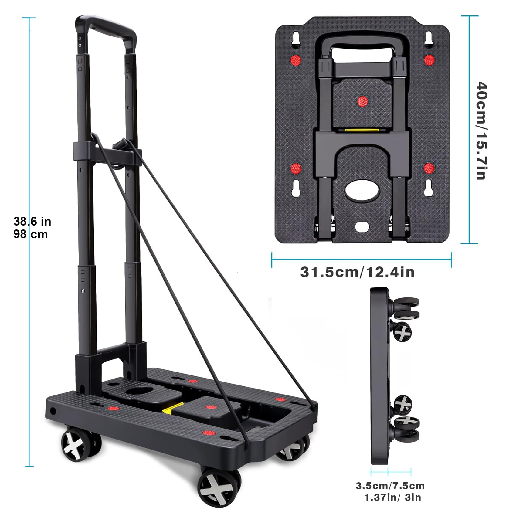 Zhtangrui car-seat dolly lightweight design boosts portability