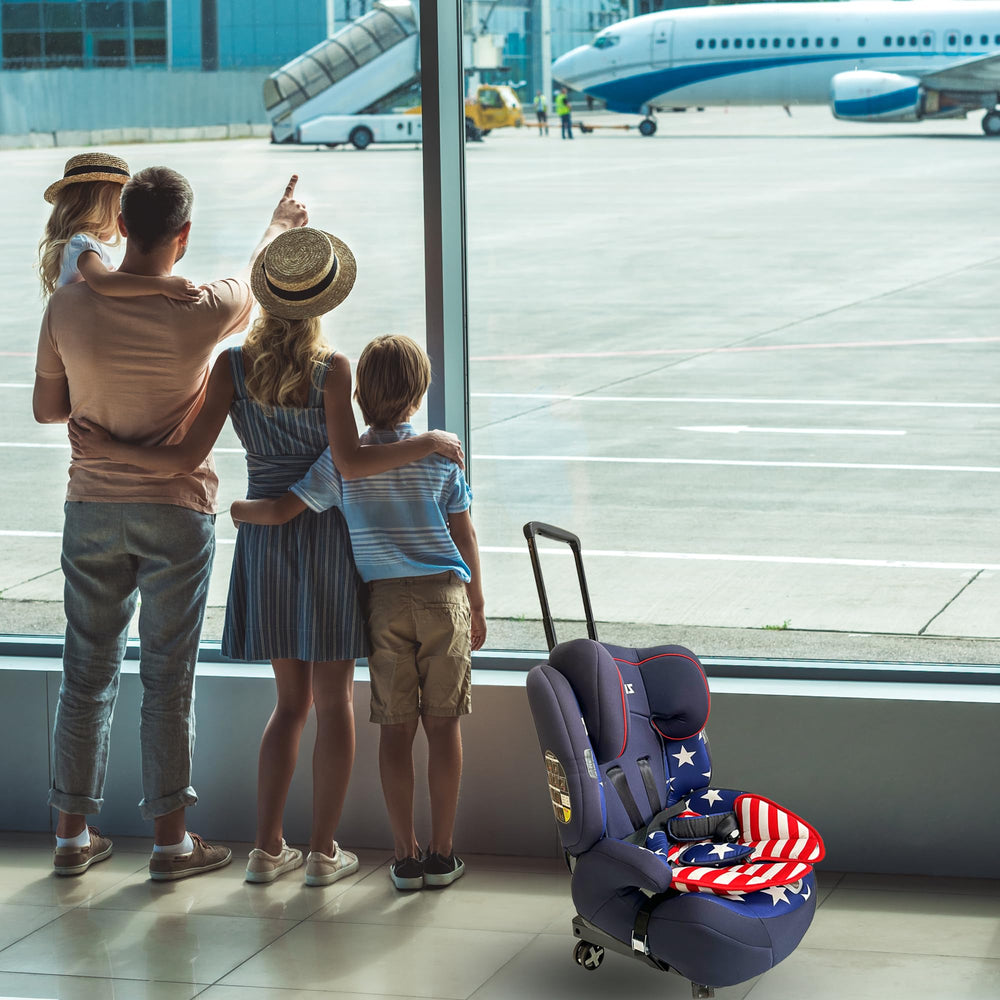 Zhtangrui car-seat dolly assists with luggage and groceries at the airport