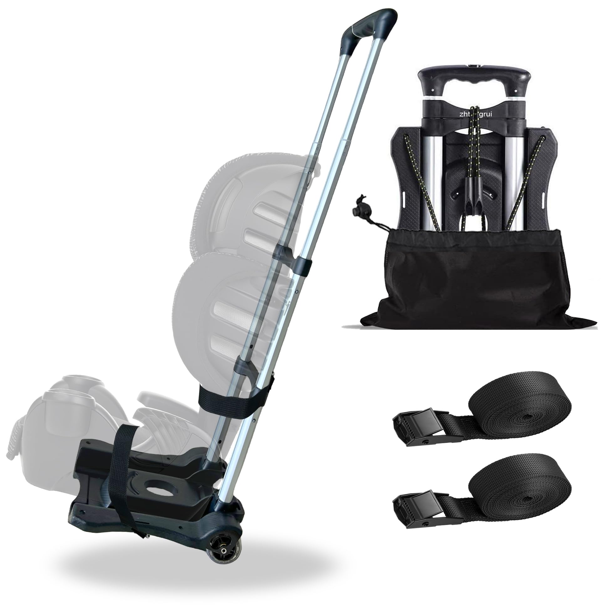 zhtangrui car seat travel cart folding-dolly-compact for easy airport transitions.