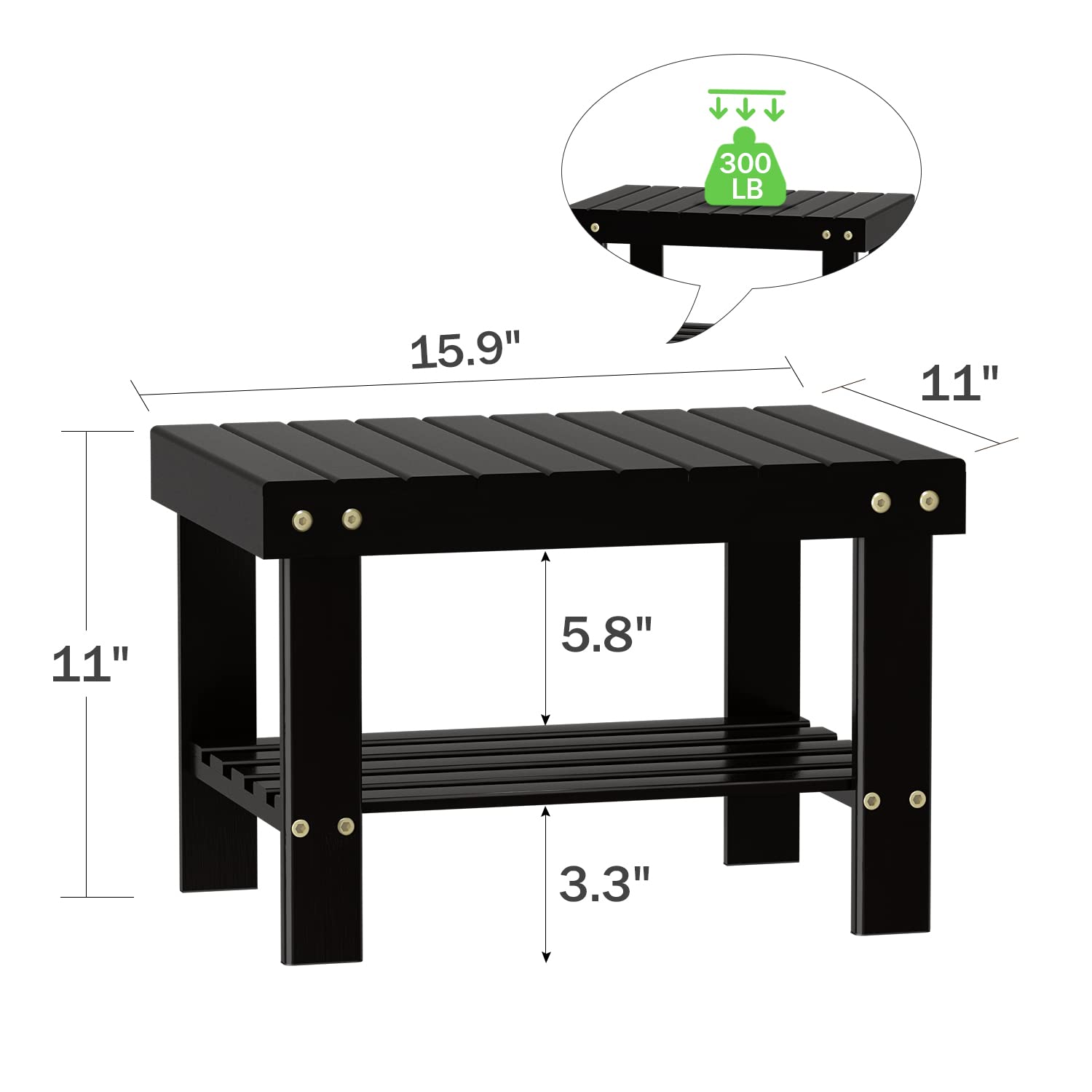 Zhuoyue wooden step stool in laundry area for reach and height.