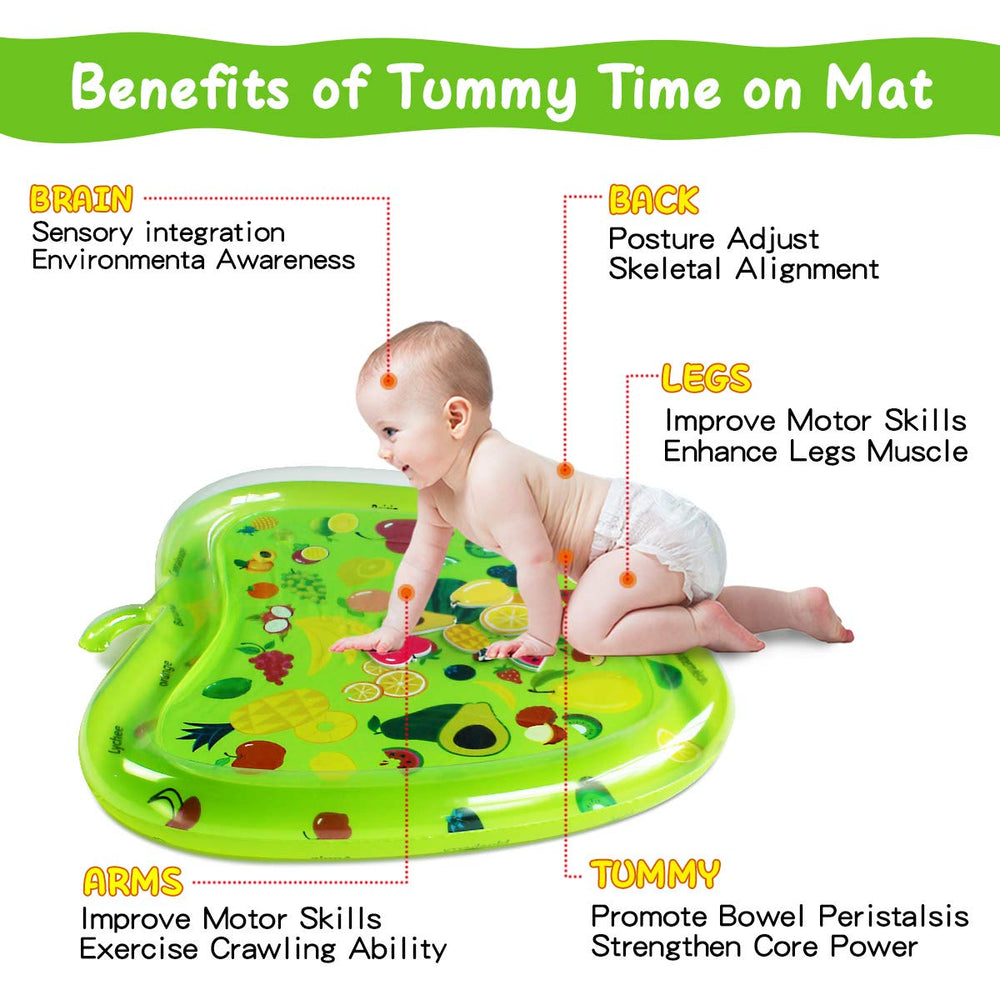 ZHUYNXIR Infant Water Mat BPA-free PVC material for safe play