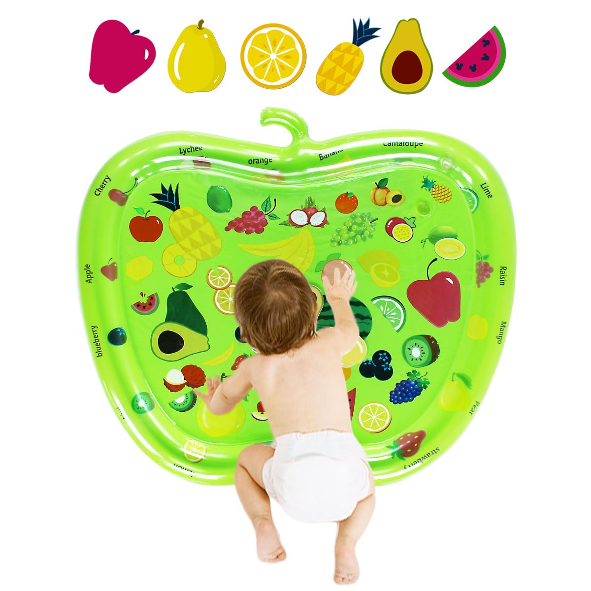 ZHUYNXIR Infant Water Mat package contents include inflatable mat