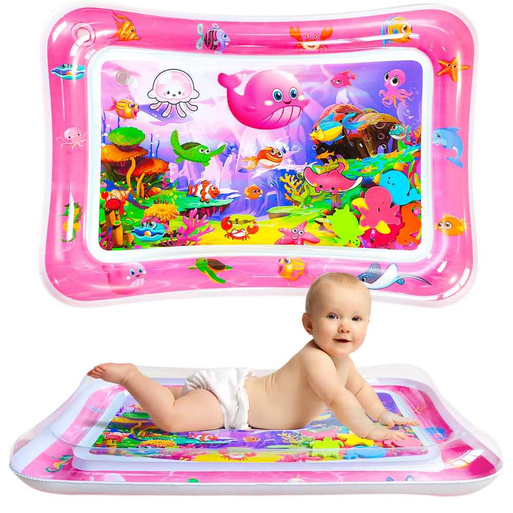 ZHUYNXIR tummy time mat size 27.5x20 hero shot showing play space