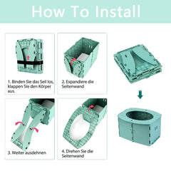 ZHZCJB portable potty compact design for travel