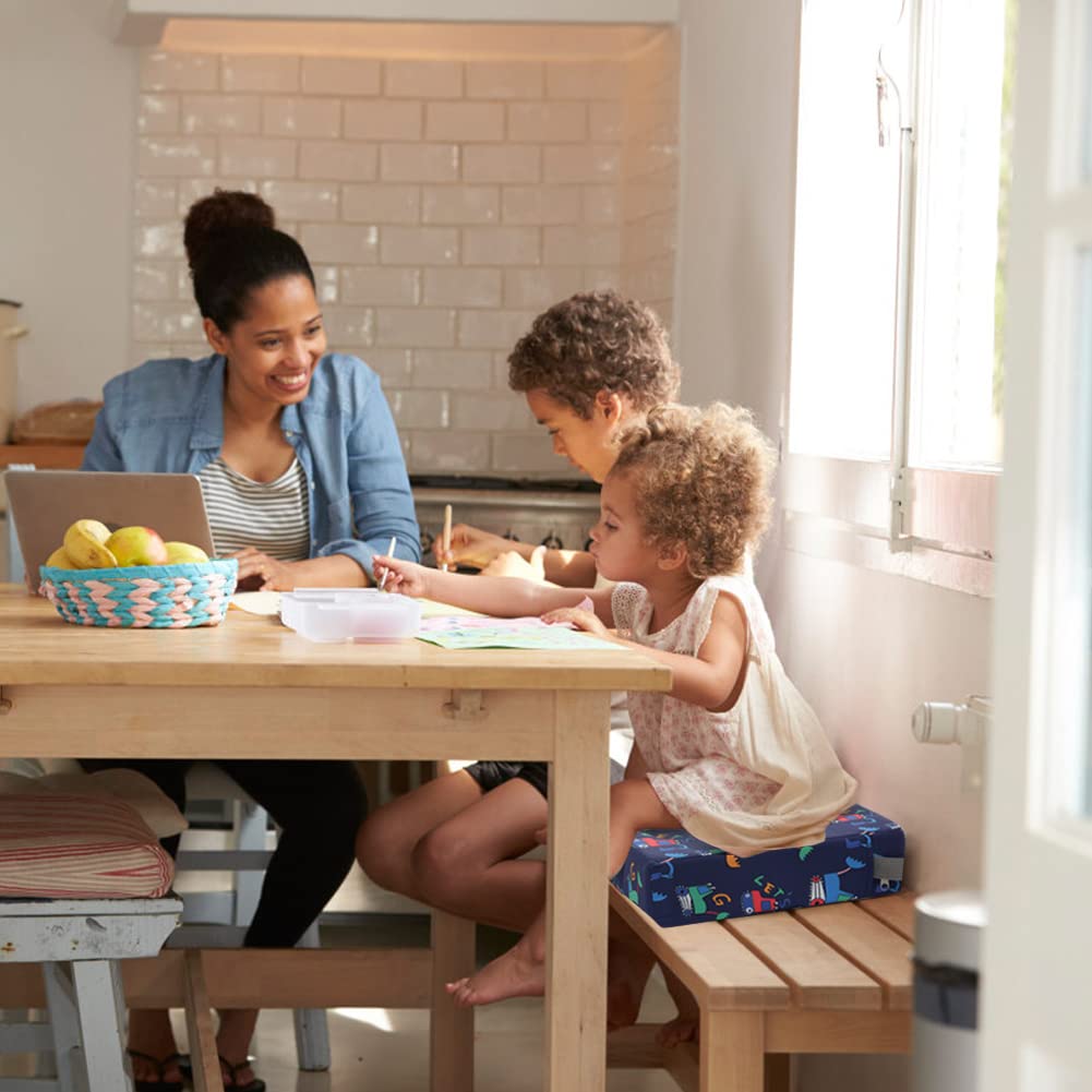 Zicac blue excavator design appeals to kids during dining.