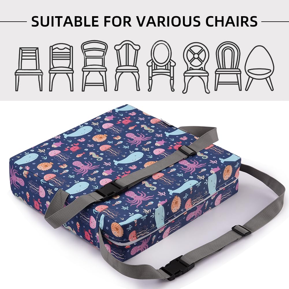 Zicac booster seat machine-washable cover simplifies cleanup for families.