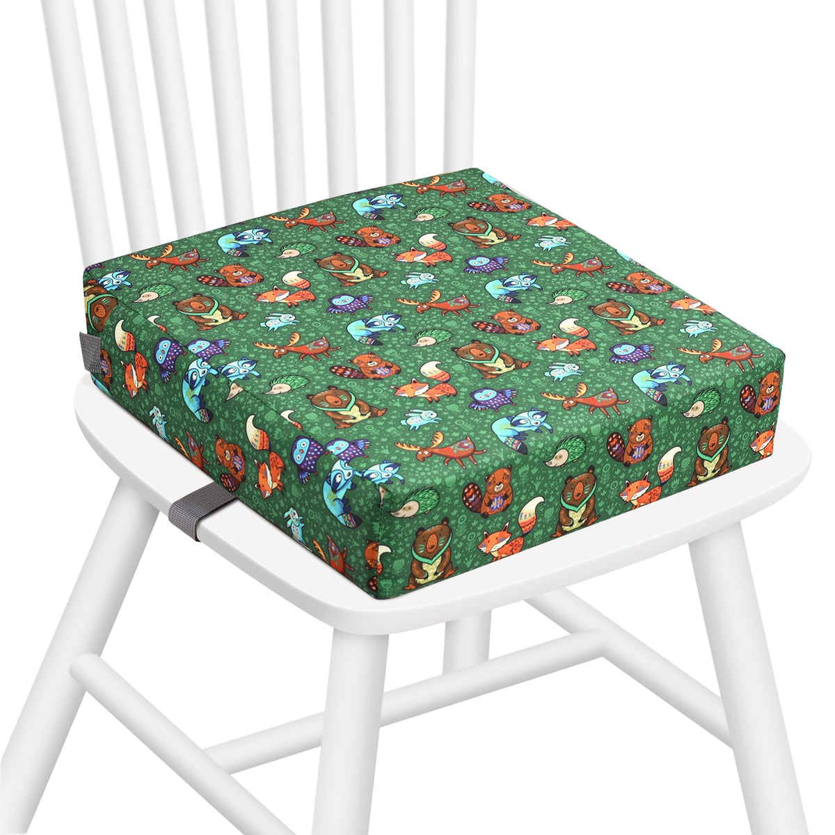 Zicac booster seat packaged ready for family travel, compact and portable