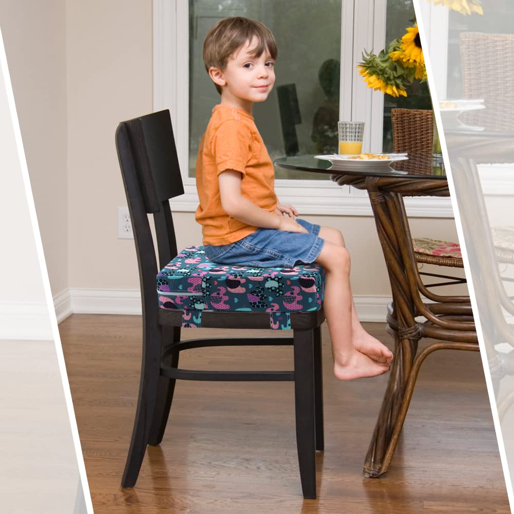 Zicac cushion fits most dining chairs, helping toddlers sit at the table with family.