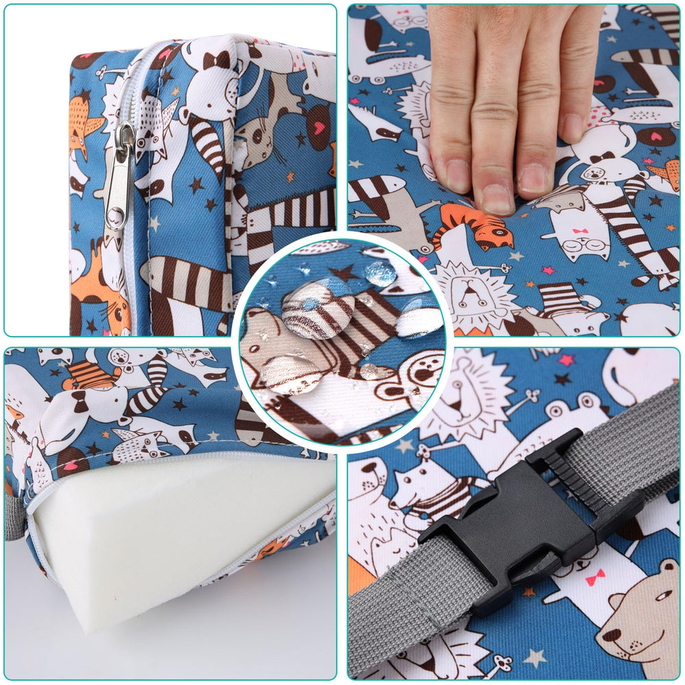 Zicac portable booster seat detachable cover makes cleaning quick and easy.