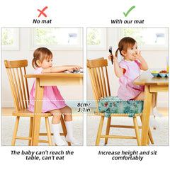 Zicac cushion with double straps prevents sliding during meals