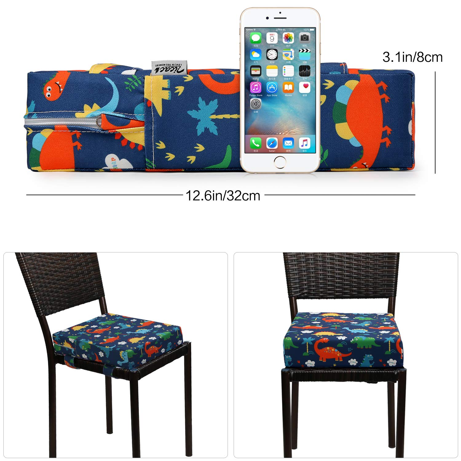 Zicac pad on chair in restaurant setup supports shared family meals.
