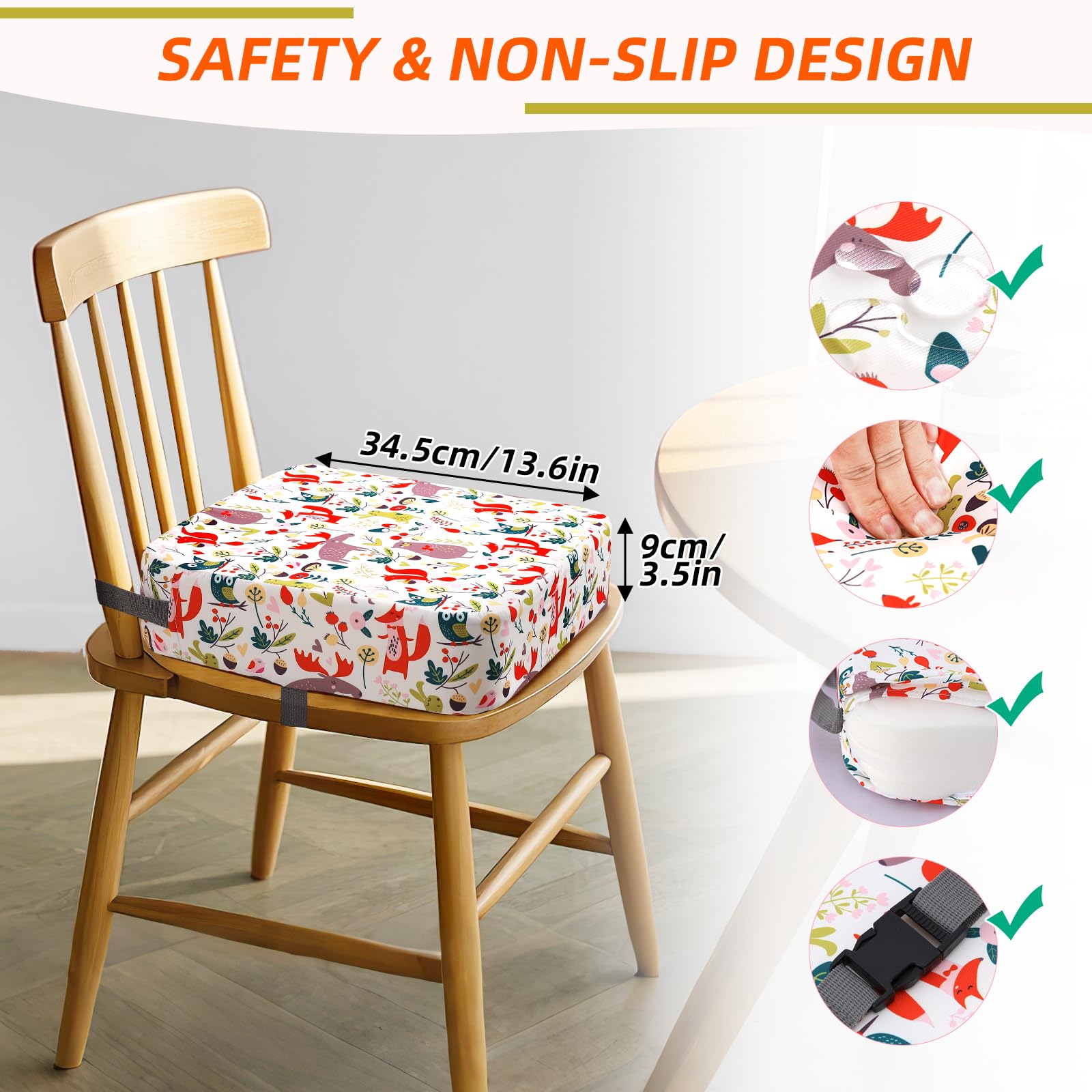Zicac cushion removable washable cover with zipper for easy cleaning