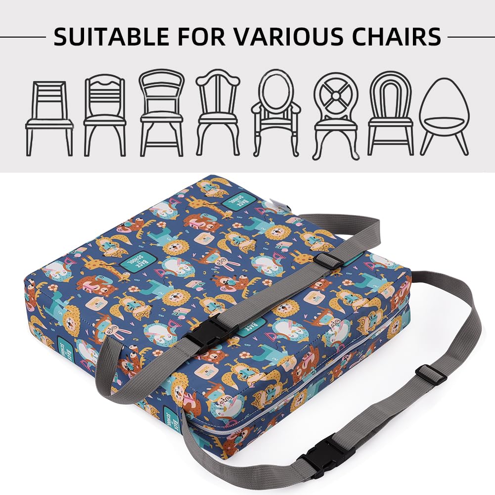 Zicac non-slip base on booster seat enhances stability during dining