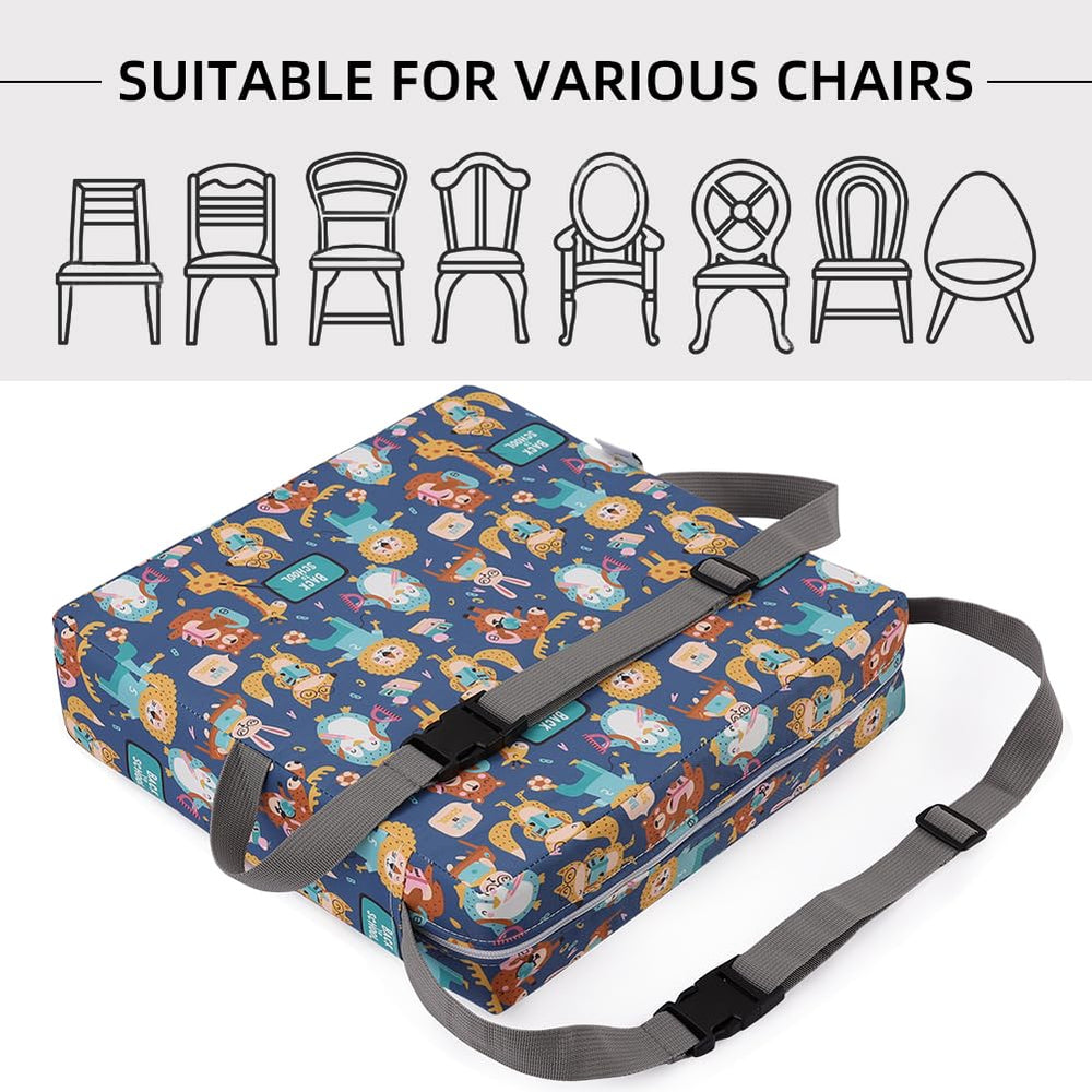Zicac non-slip base on booster seat enhances stability during dining