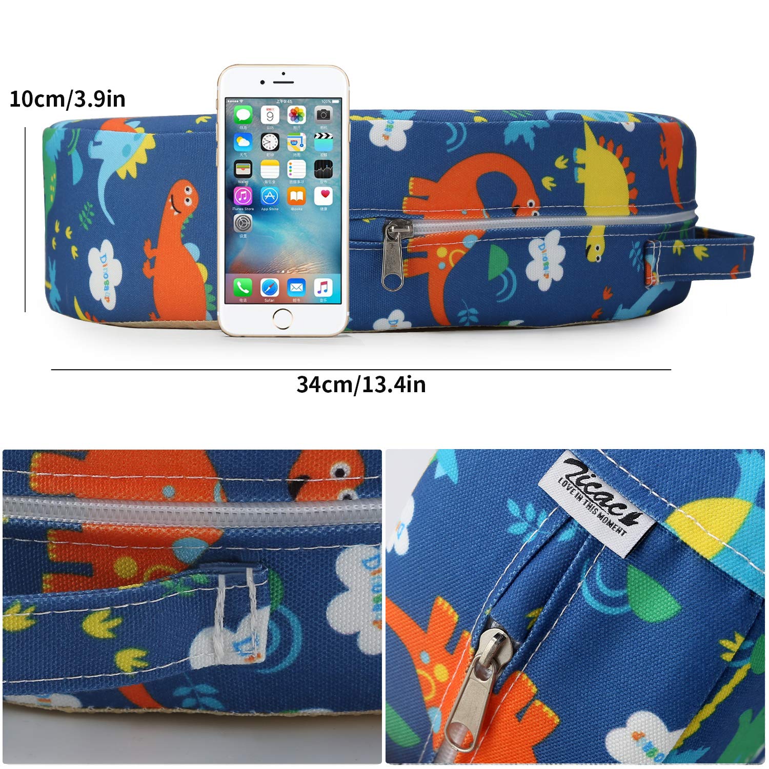 Zicac cushion with washable cover for quick cleanup after meals.