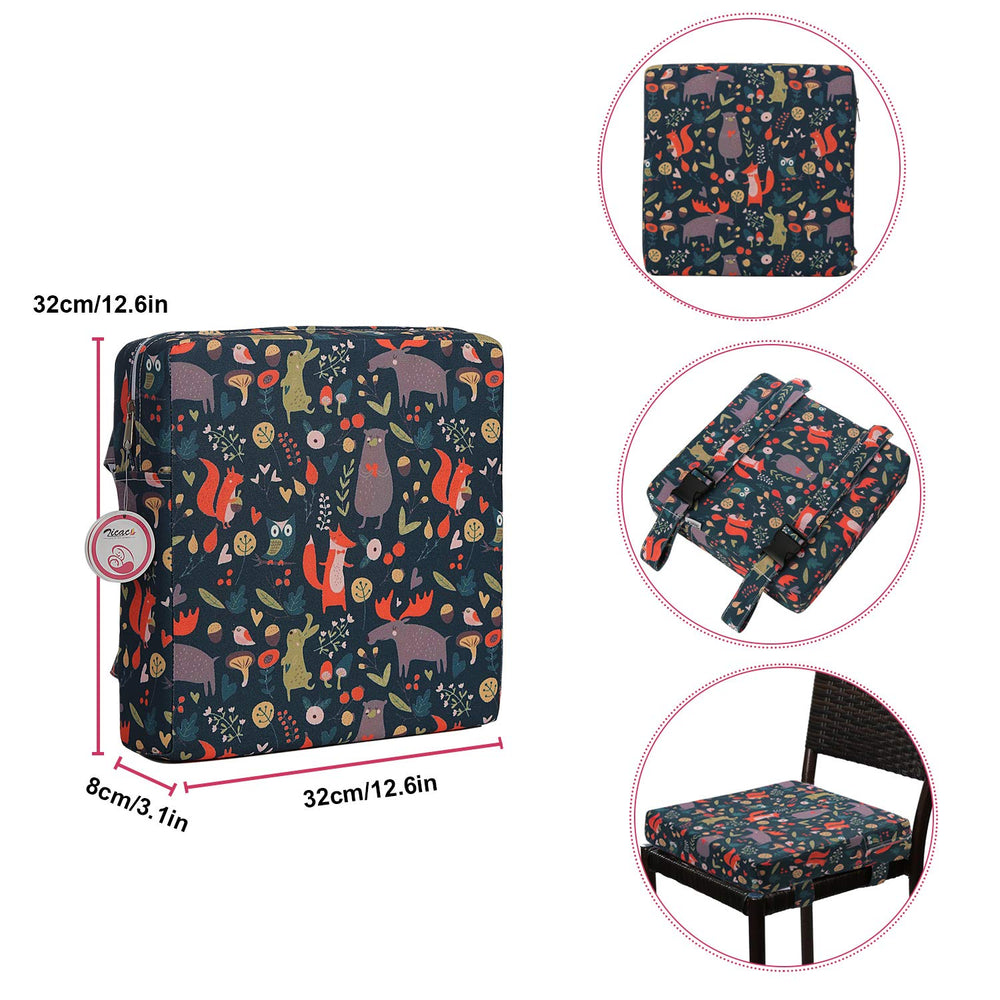 Zicac travel-ready seat pad ideal for restaurants and theaters.