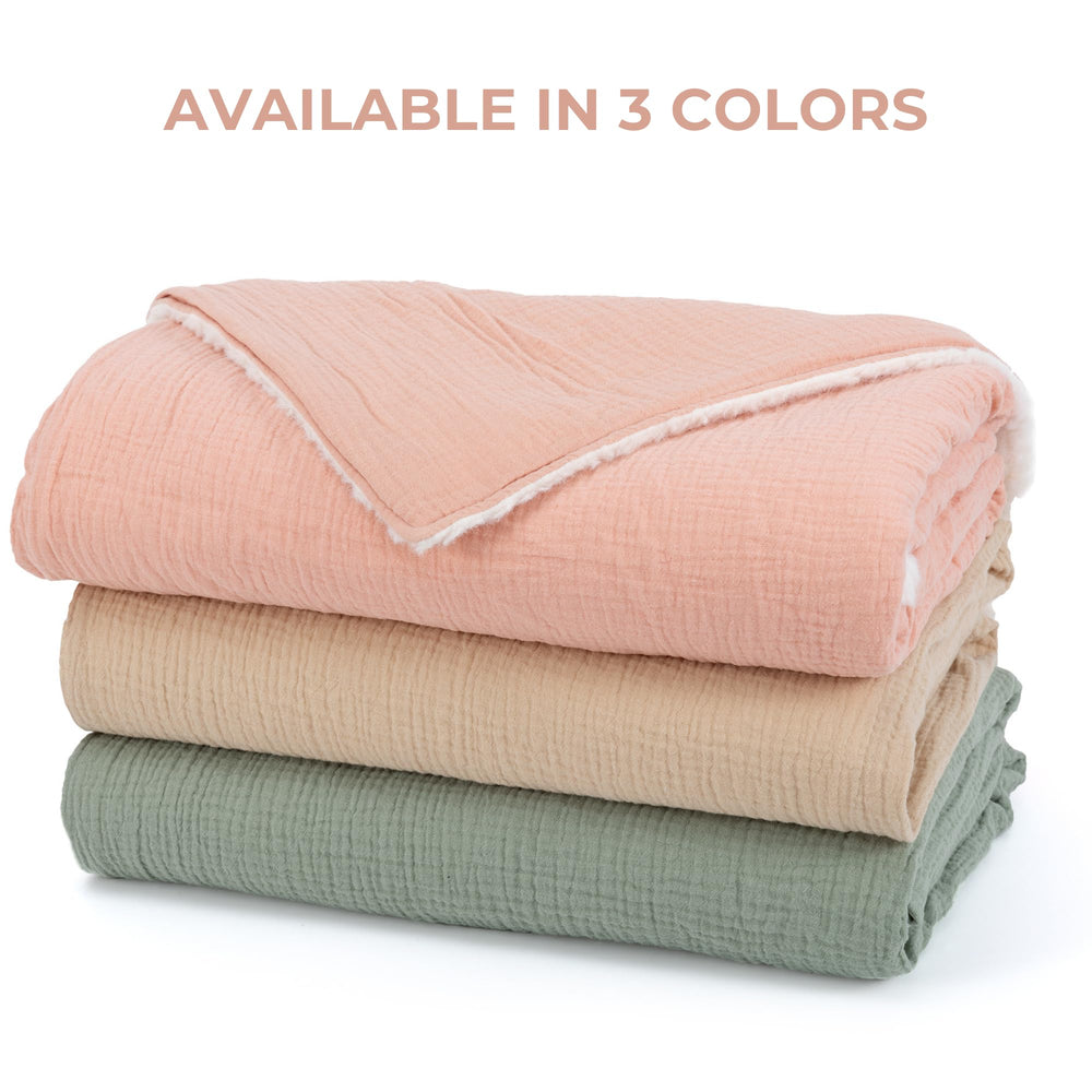 ZICOTO Baby Blanket laid flat as soft play mat for tummy time