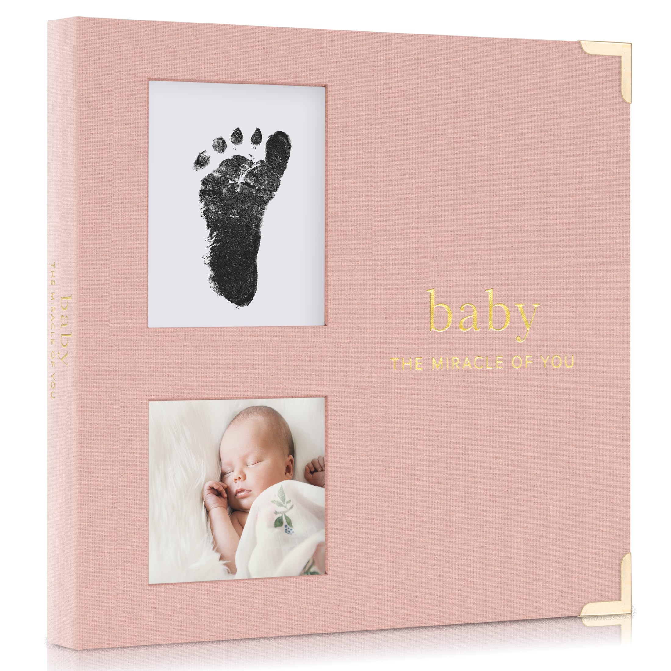 ZICOTO baby memory book cover linen shows durable keepsake protection for growing memories.