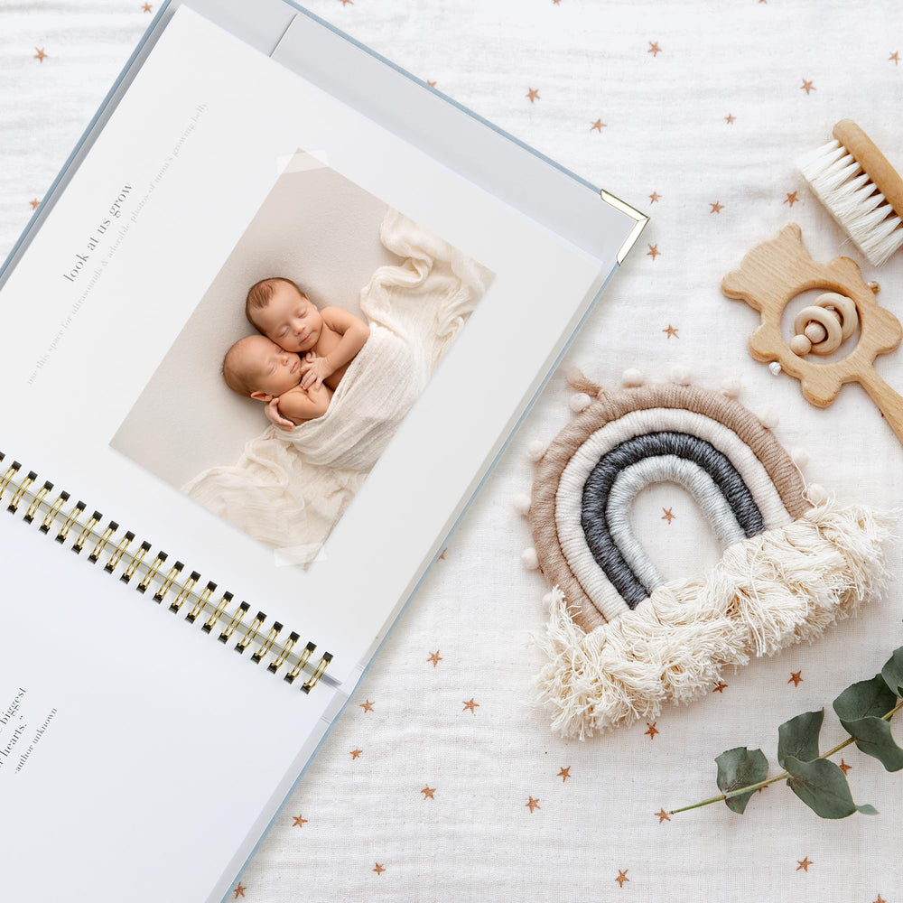 ZICOTO baby memory book family tree section links generations and stories