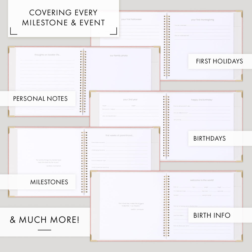 ZICOTO memory book photo slots on cover encourage quick, lovable snapshots.