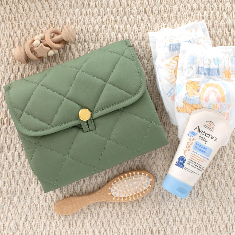 ZICOTO baby-safe-changing pad provides a gentle surface for newborns.