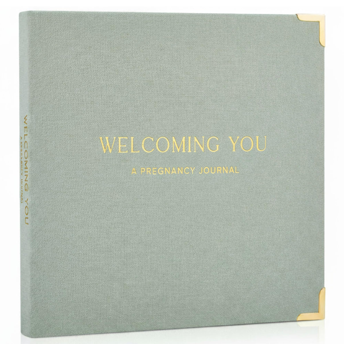 ZICOTO beautiful linen pregnancy journal cover showcases a calming timeless design for expecting moms and reflection.