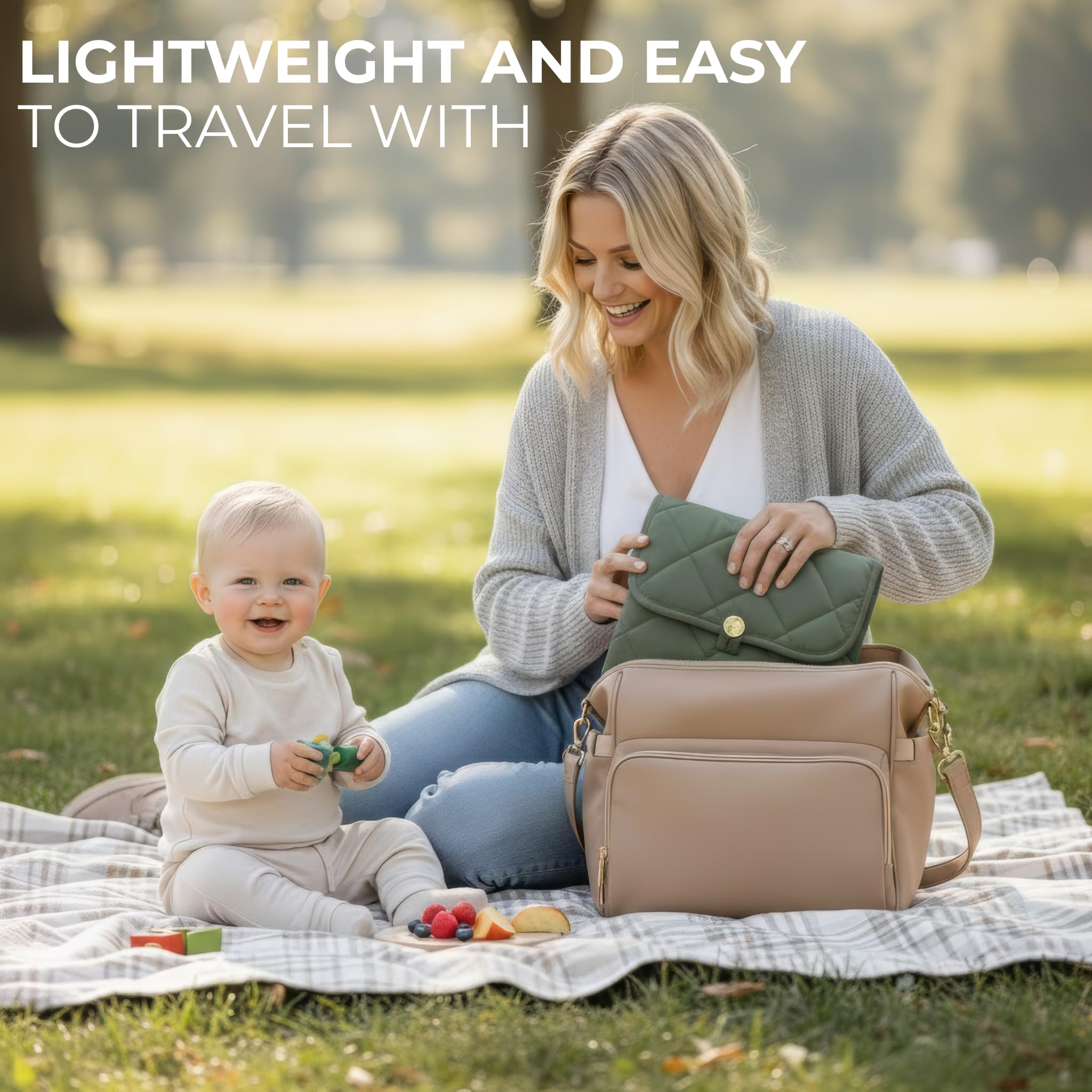 ZICOTO changing-pad cover wipeable-clean enables quick, hygienic cleanups during trips.