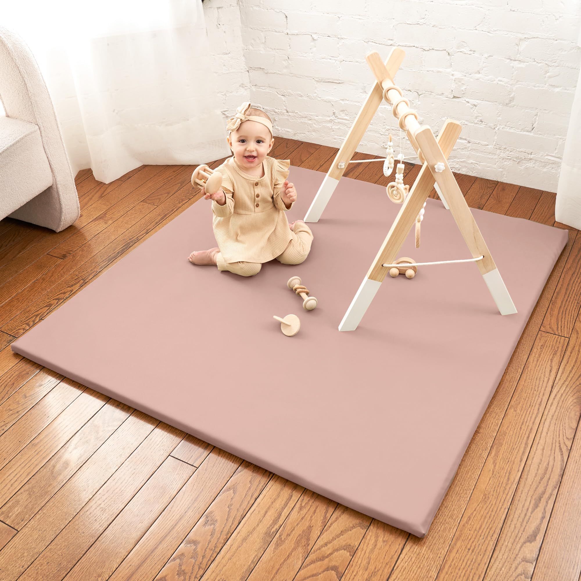 ZICOTO crawling and tummy time area encourages developmental play on a soft mat.