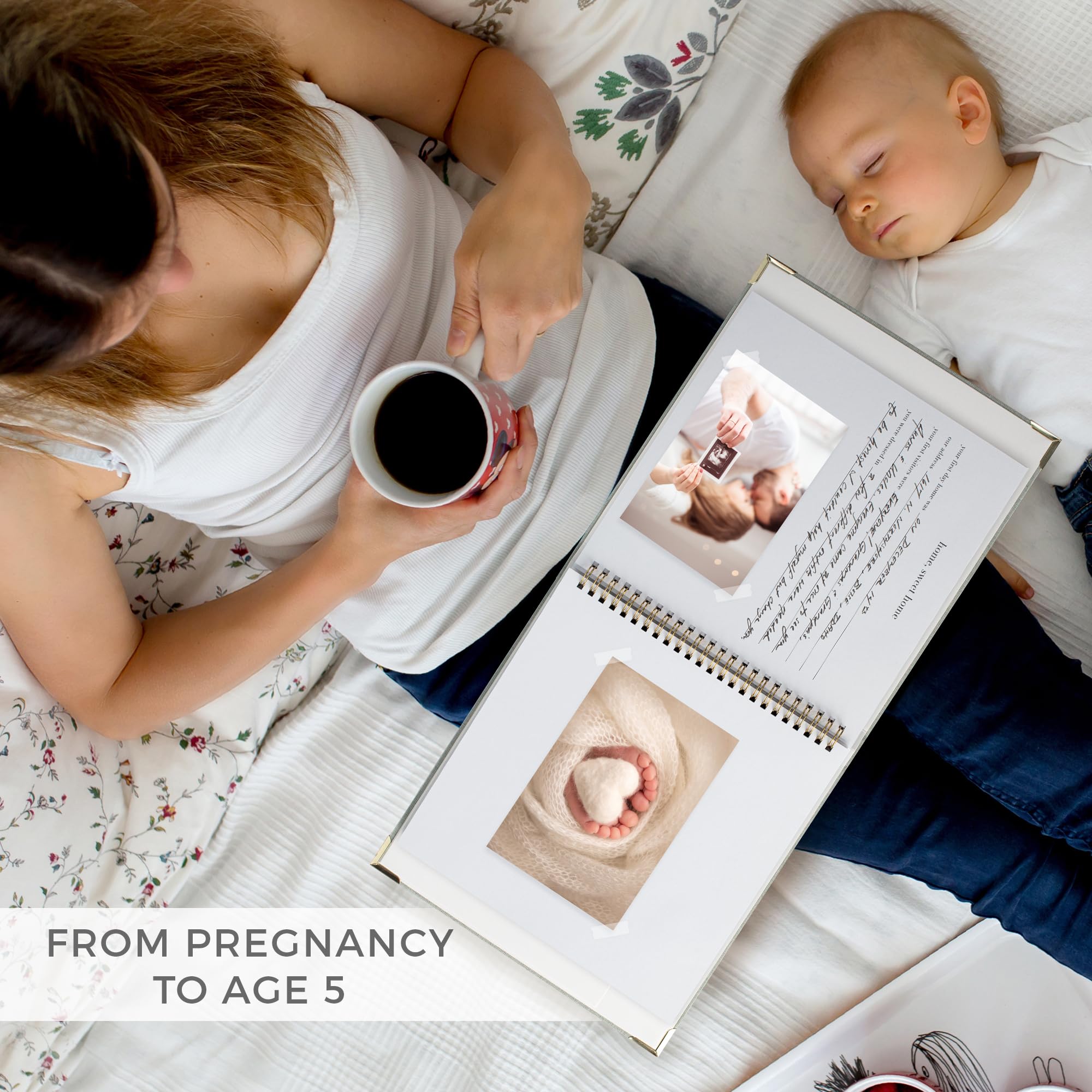 ZICOTO keepsake book back pocket for hospital bands and mementos
