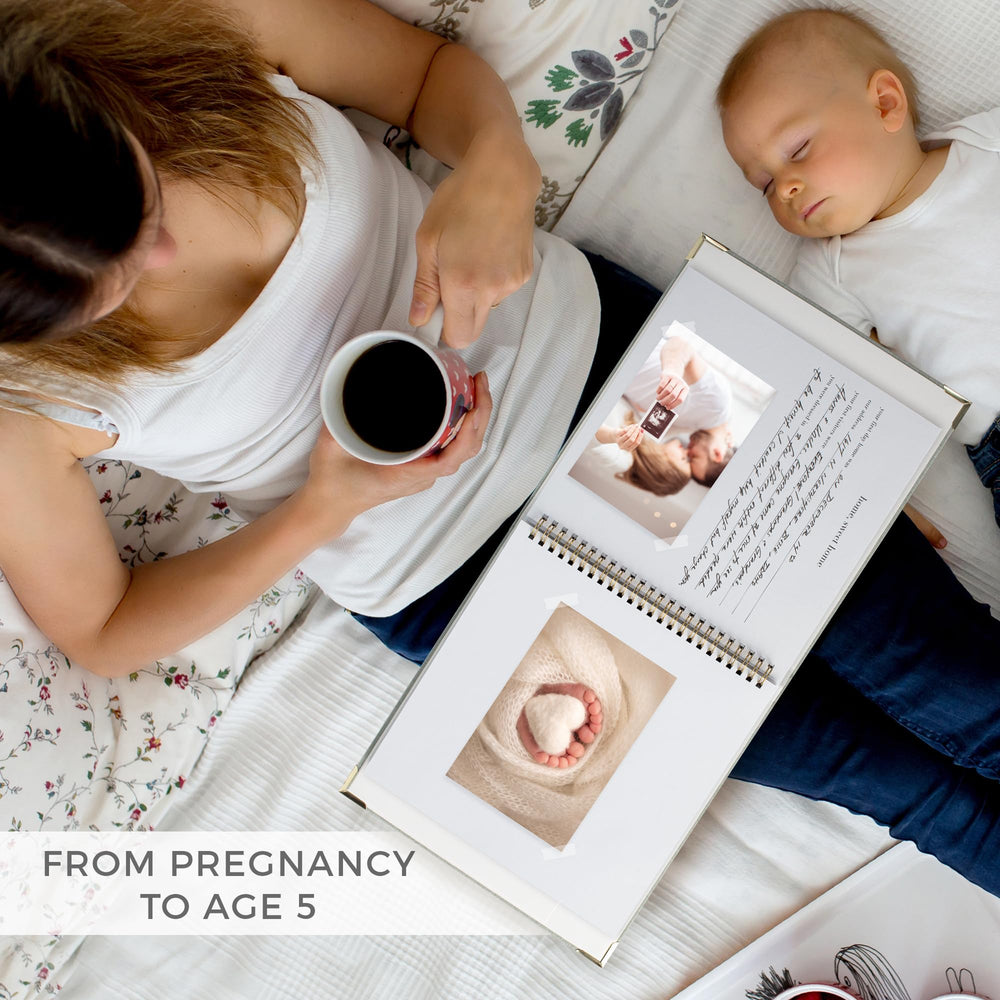 ZICOTO keepsake book back pocket for hospital bands and mementos